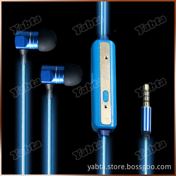 110CM 2015 New Super Sound Earbuds In-Ear Flowing EL Wire Earphone